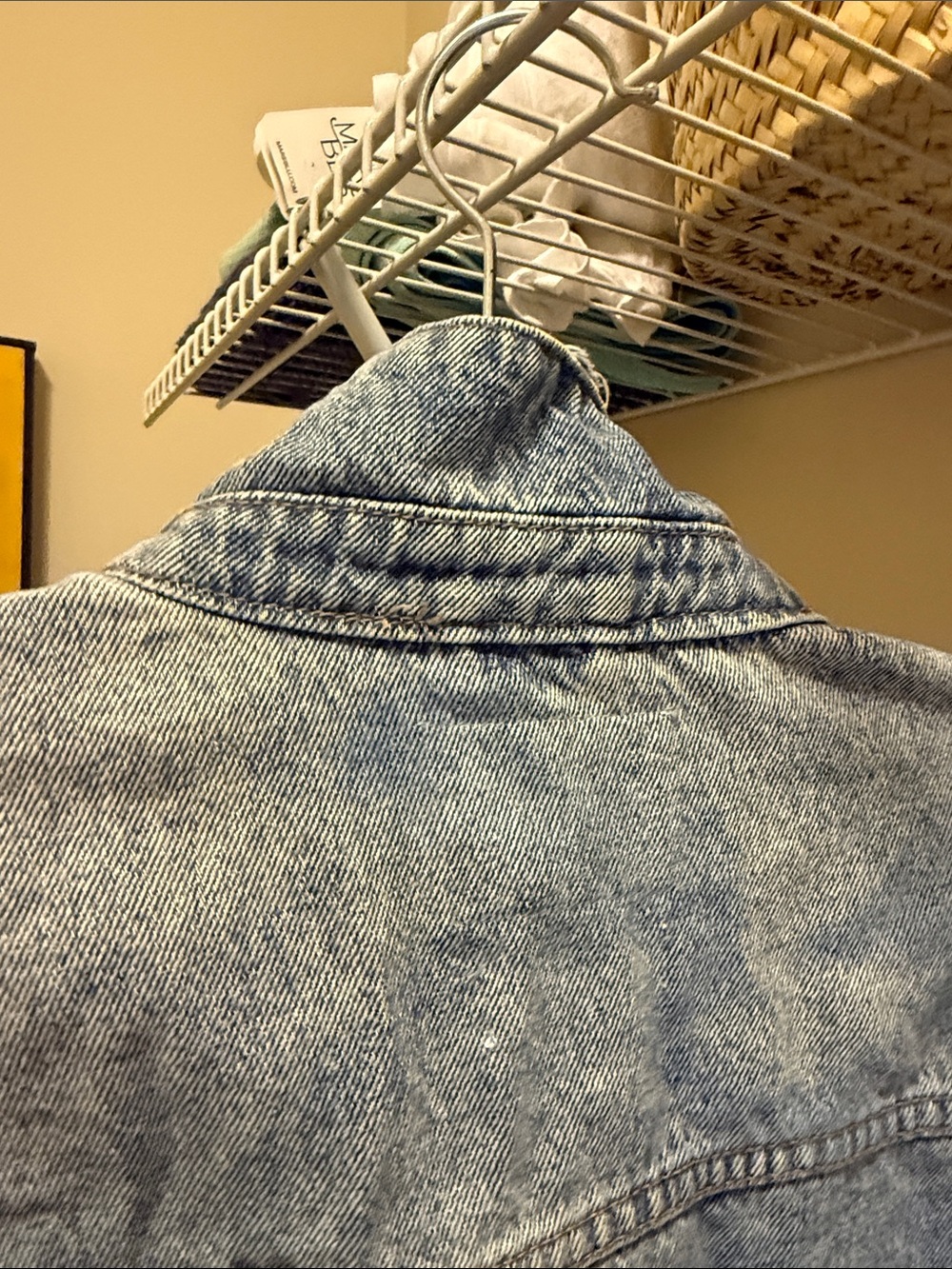 Vervet Distressed Cropped Denim Jacket - Light Blue - Picture 8 of 8